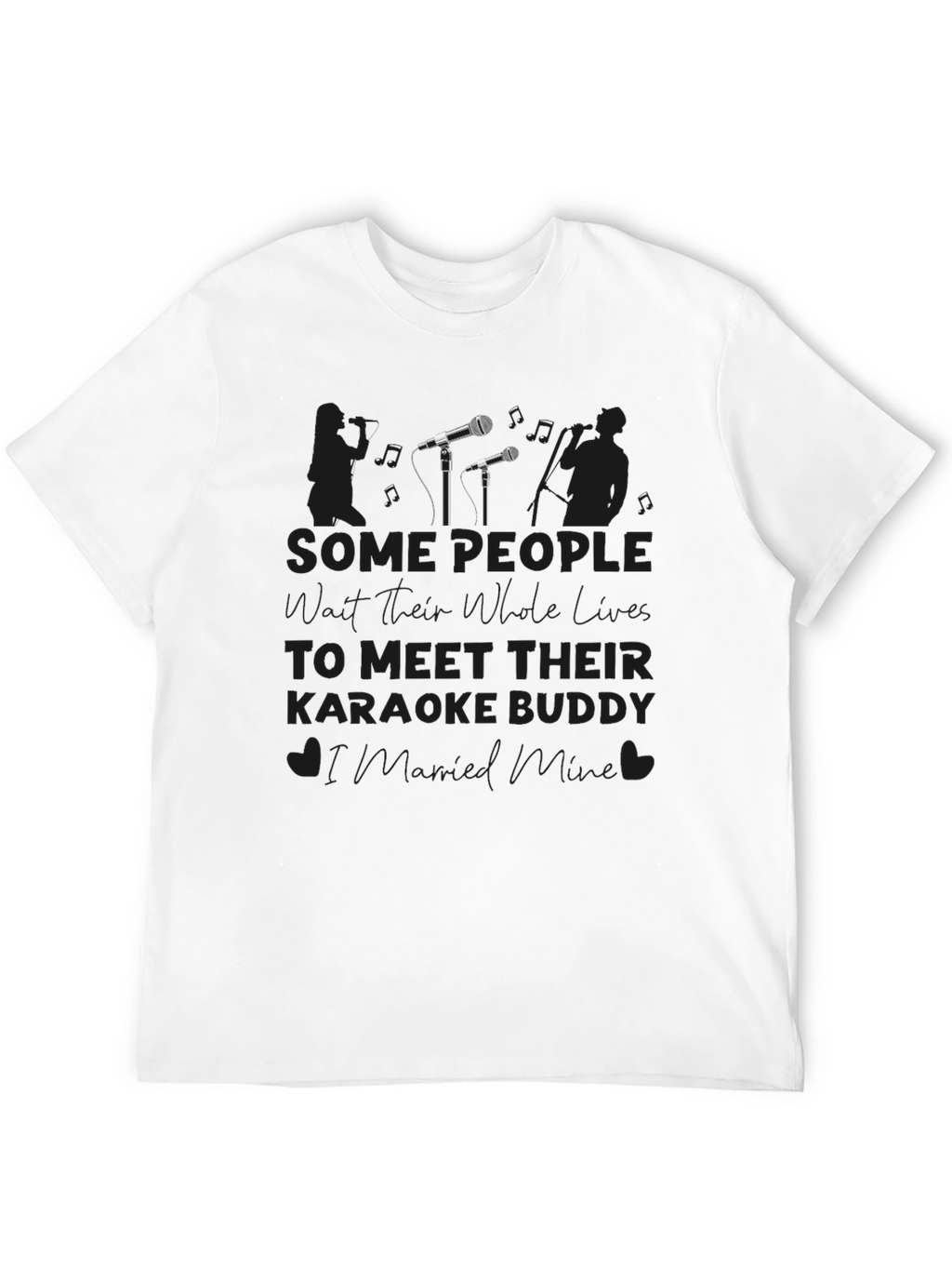 Karaoke Buddy T-Shirt Black Graphic Tee