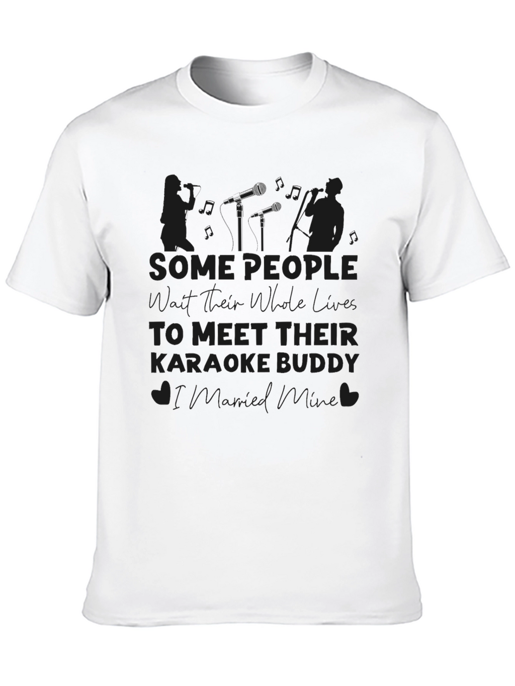 Karaoke Buddy T-Shirt Black Graphic Tee