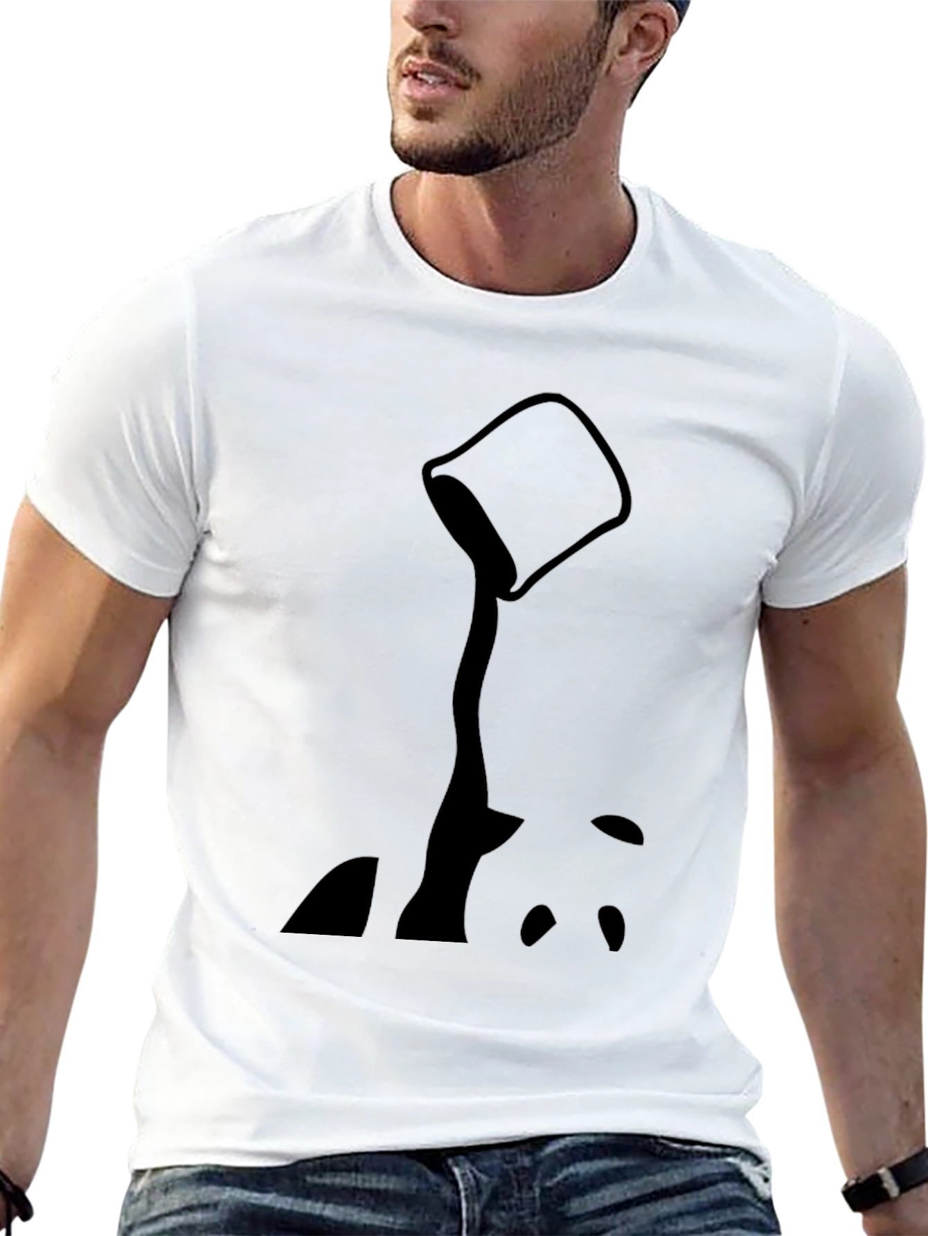 Black Panda T-Shirt - Unique Graphic Tee