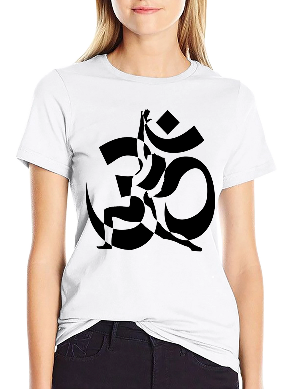 Yoga Om Symbol Black T-Shirt