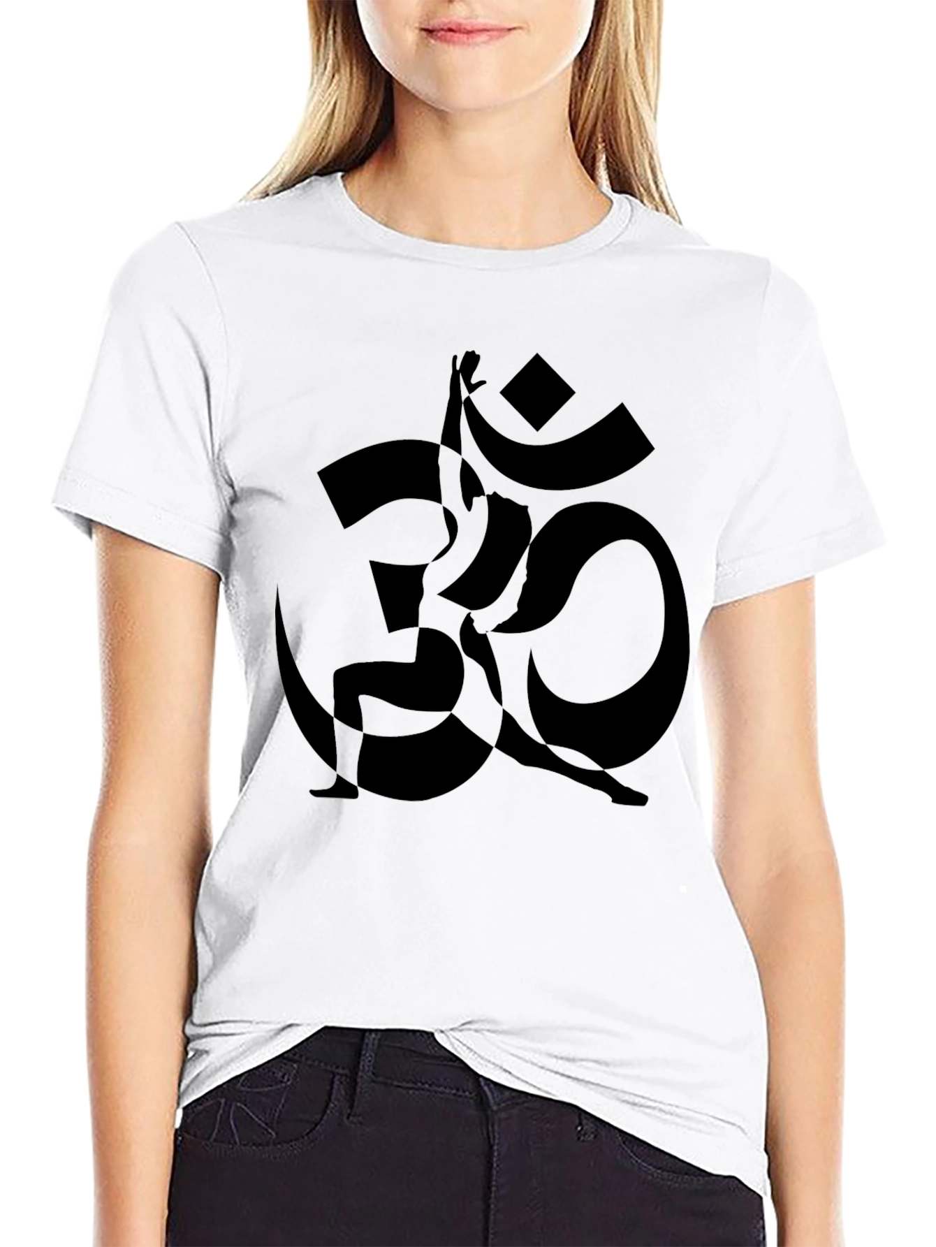 Yoga Om Symbol Black T-Shirt