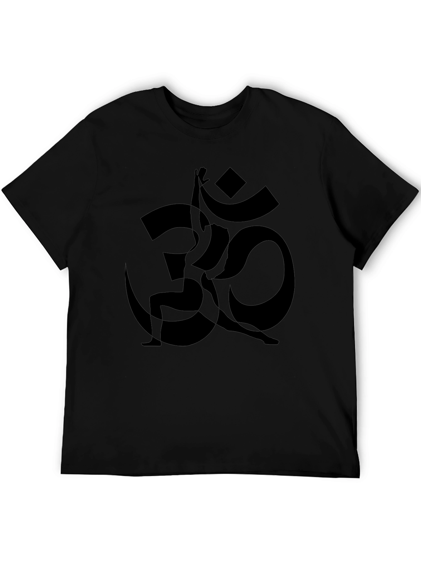 Yoga Om Symbol Black T-Shirt