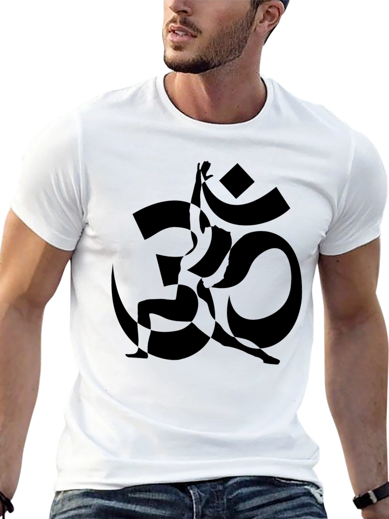 Yoga Om Symbol Black T-Shirt