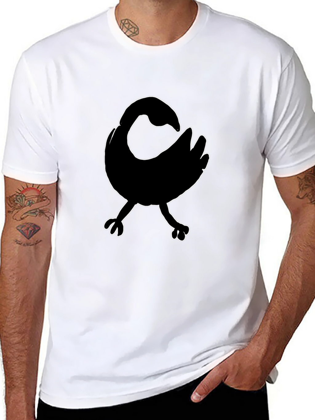 Sankofa Bird Graphic Tee - Black