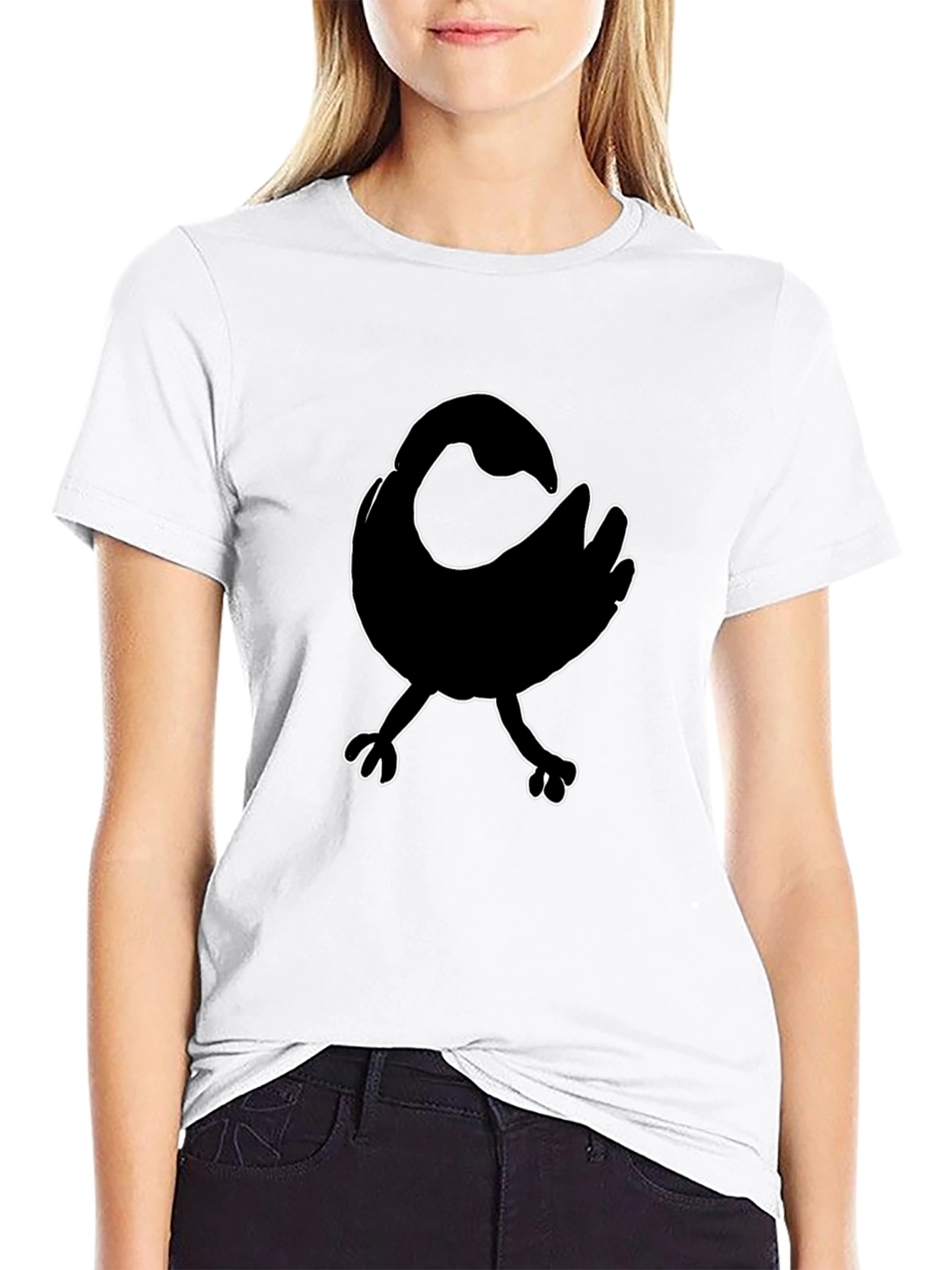 Sankofa Bird Graphic Tee - Black