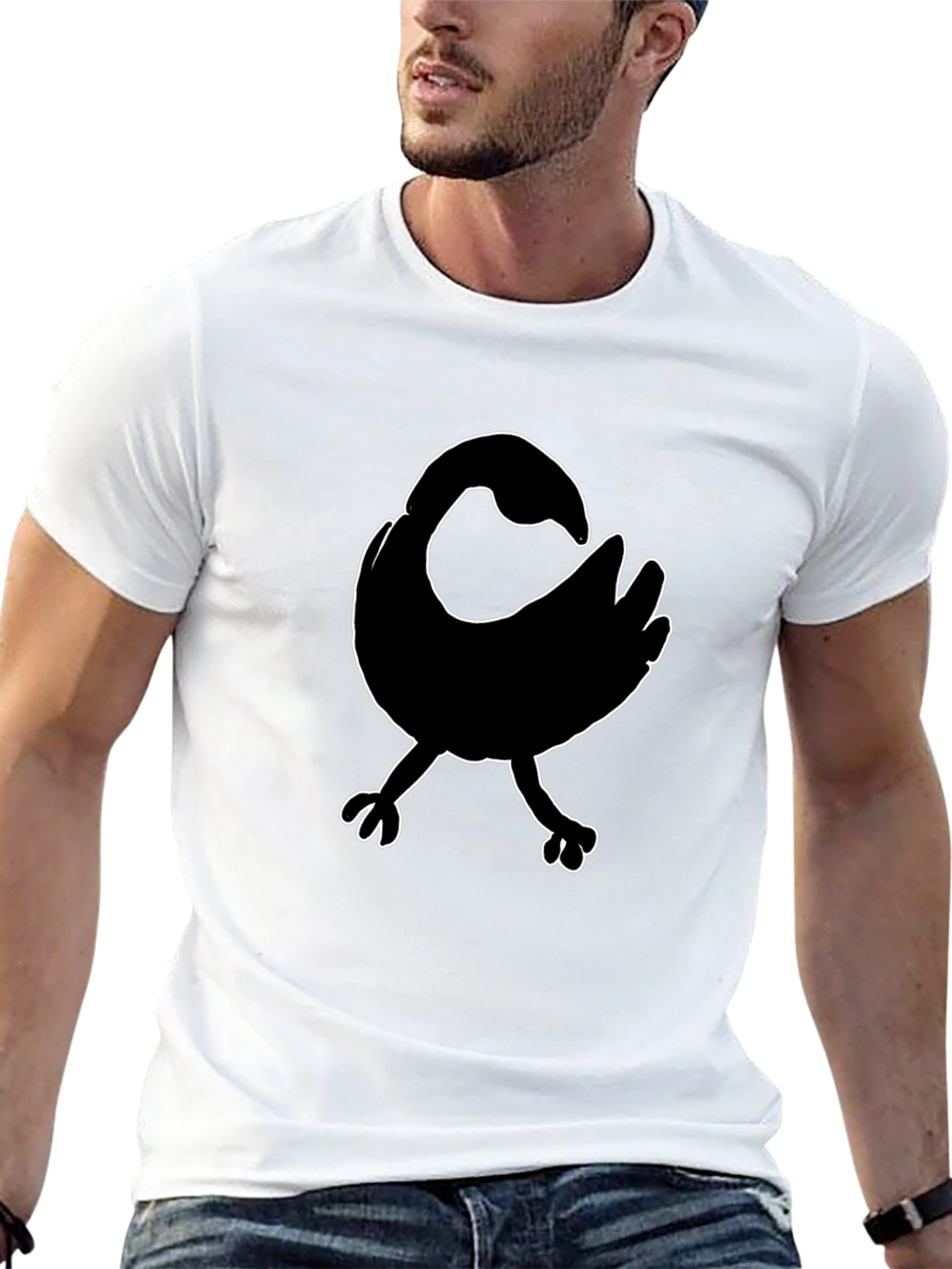 Sankofa Bird Graphic Tee - Black