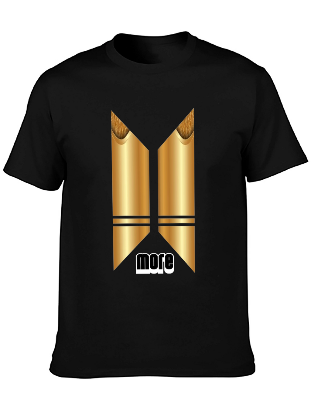 Modern Graphic T-Shirt - More Metallic Design