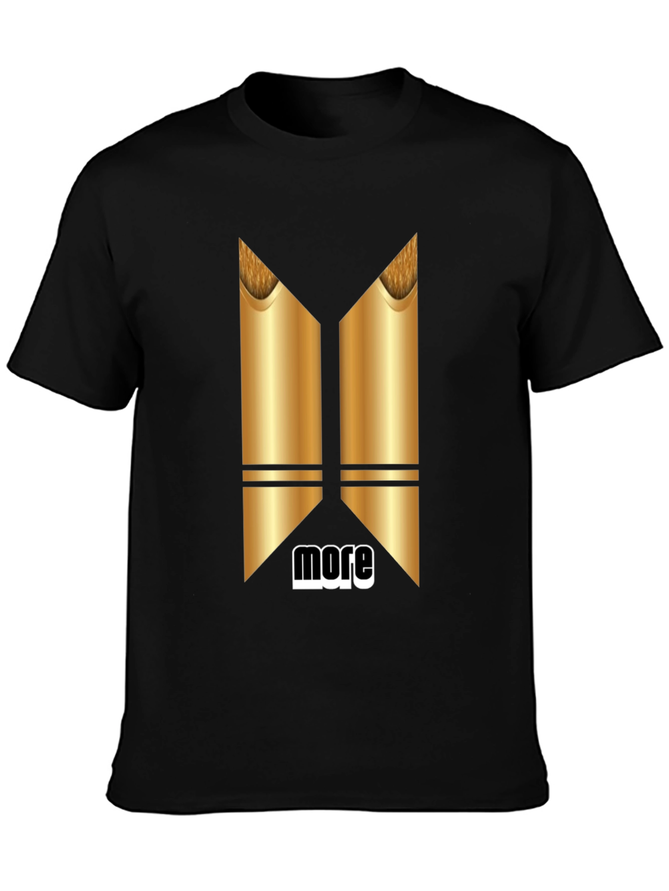 Modern Graphic T-Shirt - More Metallic Design
