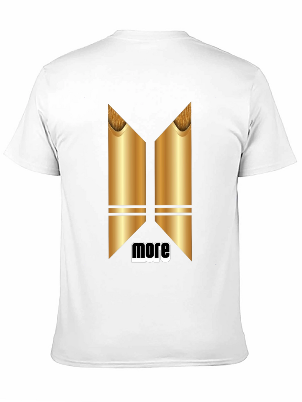 Modern Graphic T-Shirt - More Metallic Design