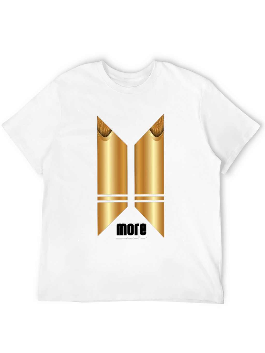 Modern Graphic T-Shirt - More Metallic Design