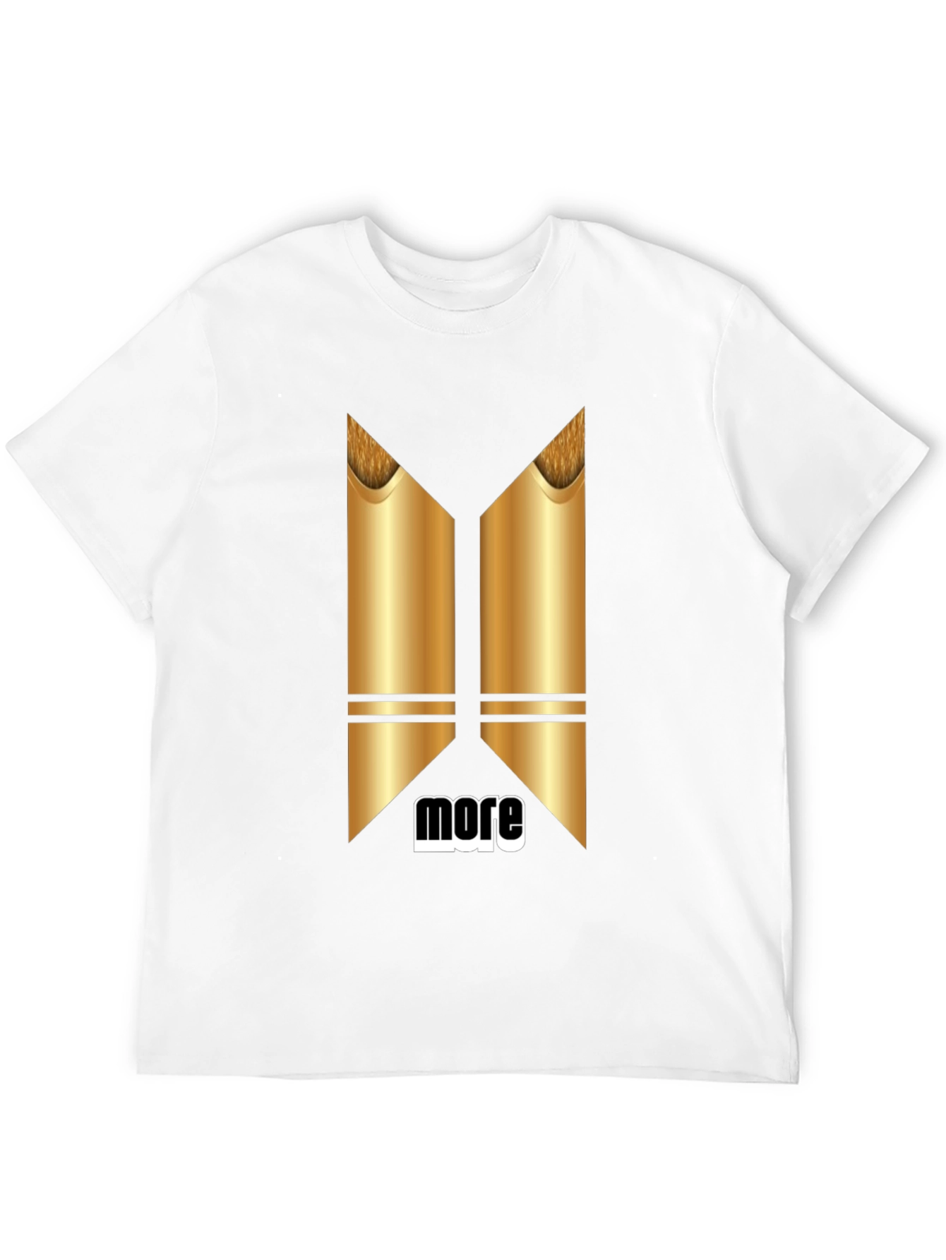 Modern Graphic T-Shirt - More Metallic Design