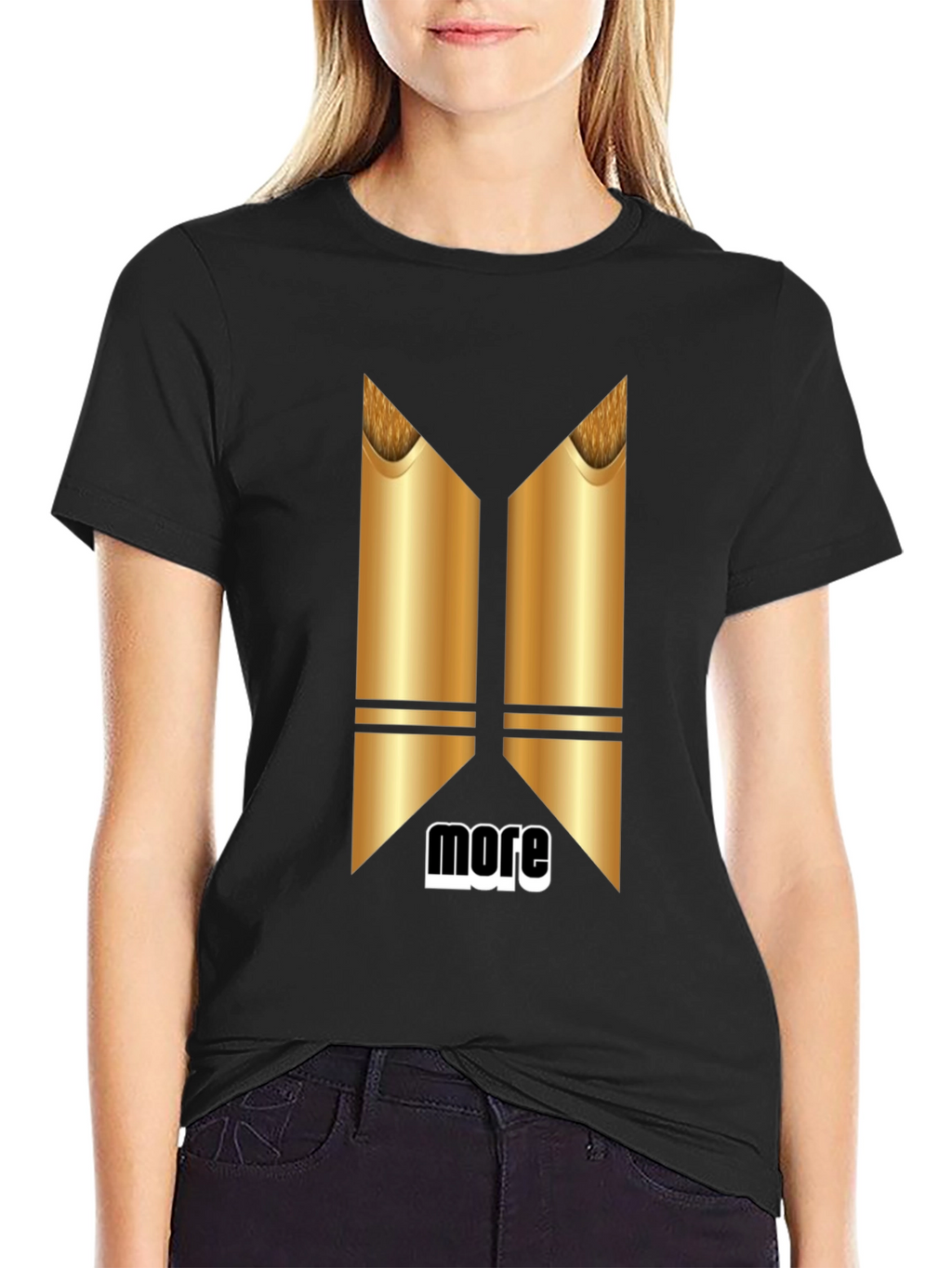 Modern Graphic T-Shirt - More Metallic Design