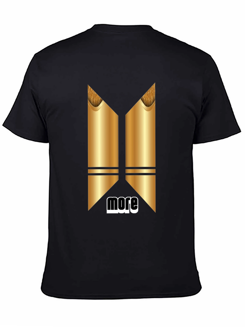 Modern Graphic T-Shirt - More Metallic Design