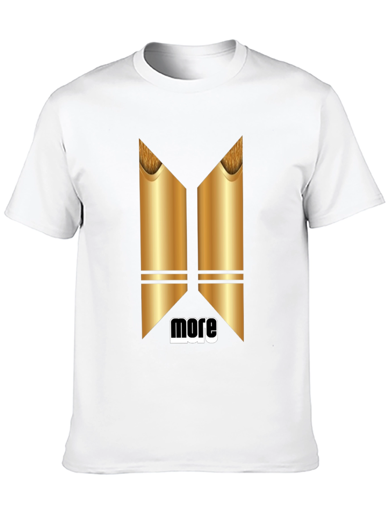 Modern Graphic T-Shirt - More Metallic Design
