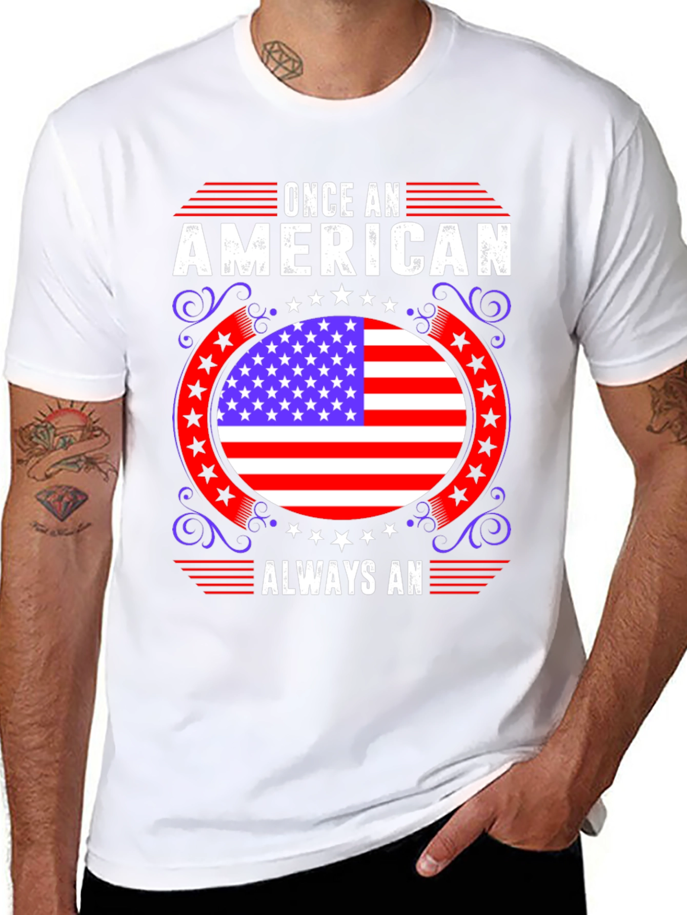 American Pride T-Shirt: Once An American Always An