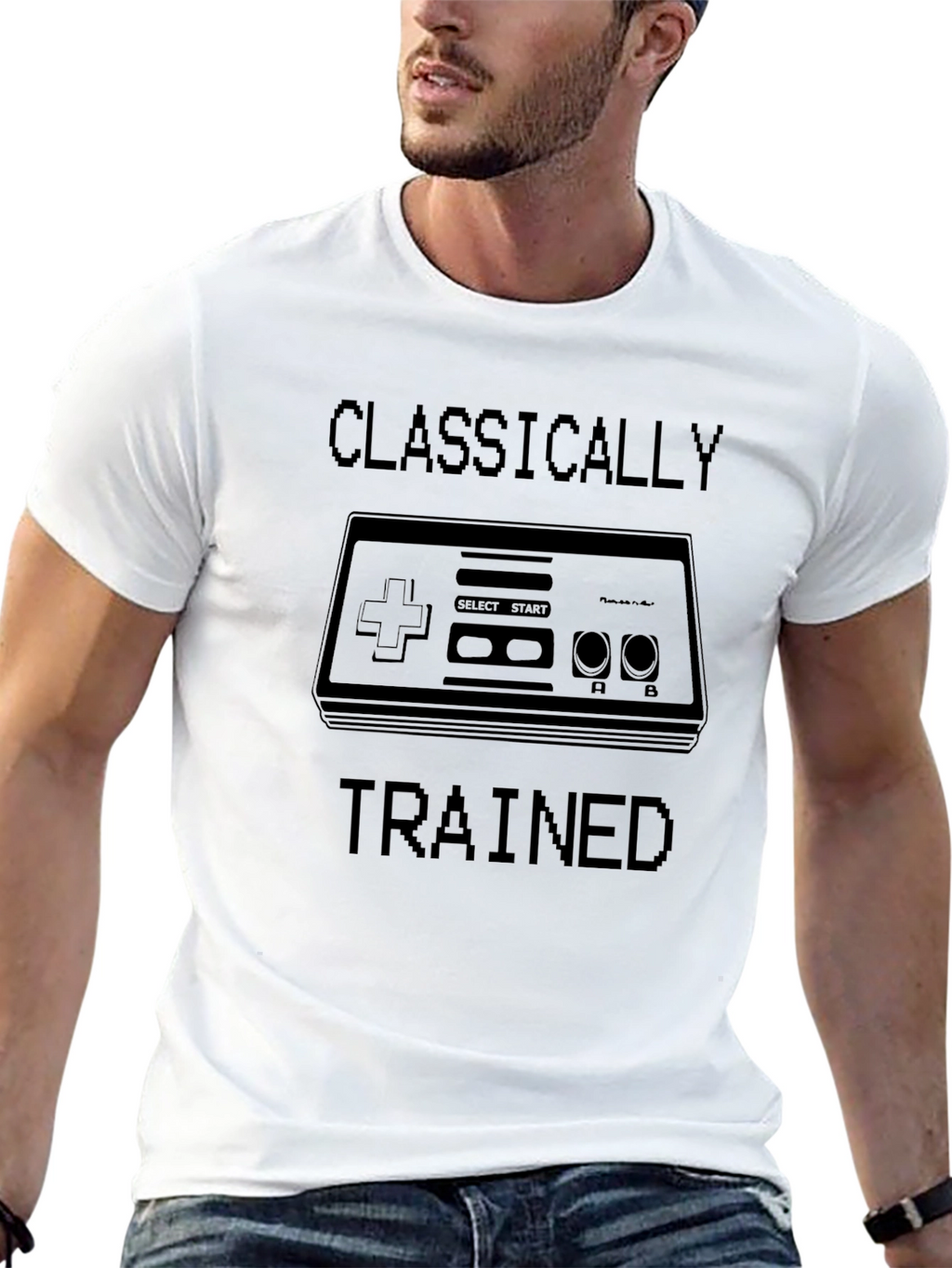 Classically Trained Gamer T-Shirt - Retro Video Game Style