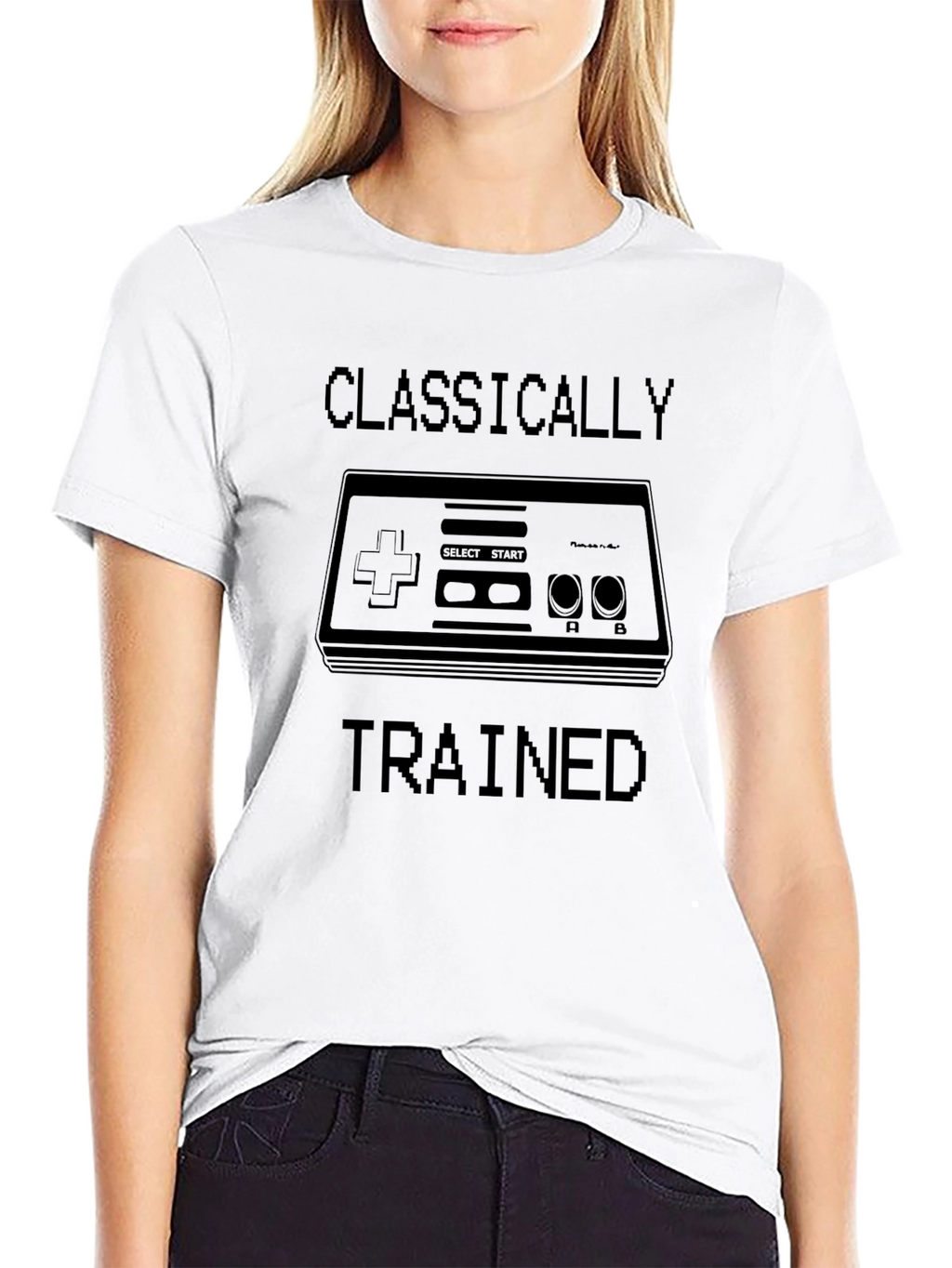 Classically Trained Gamer T-Shirt - Retro Video Game Style