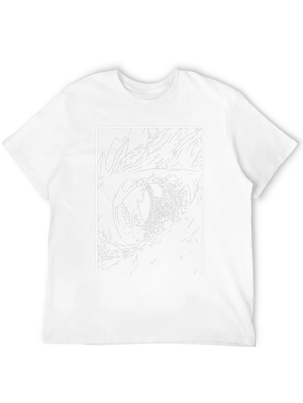 Dragon Eye Graphic Tee - Black Cotton T-Shirt