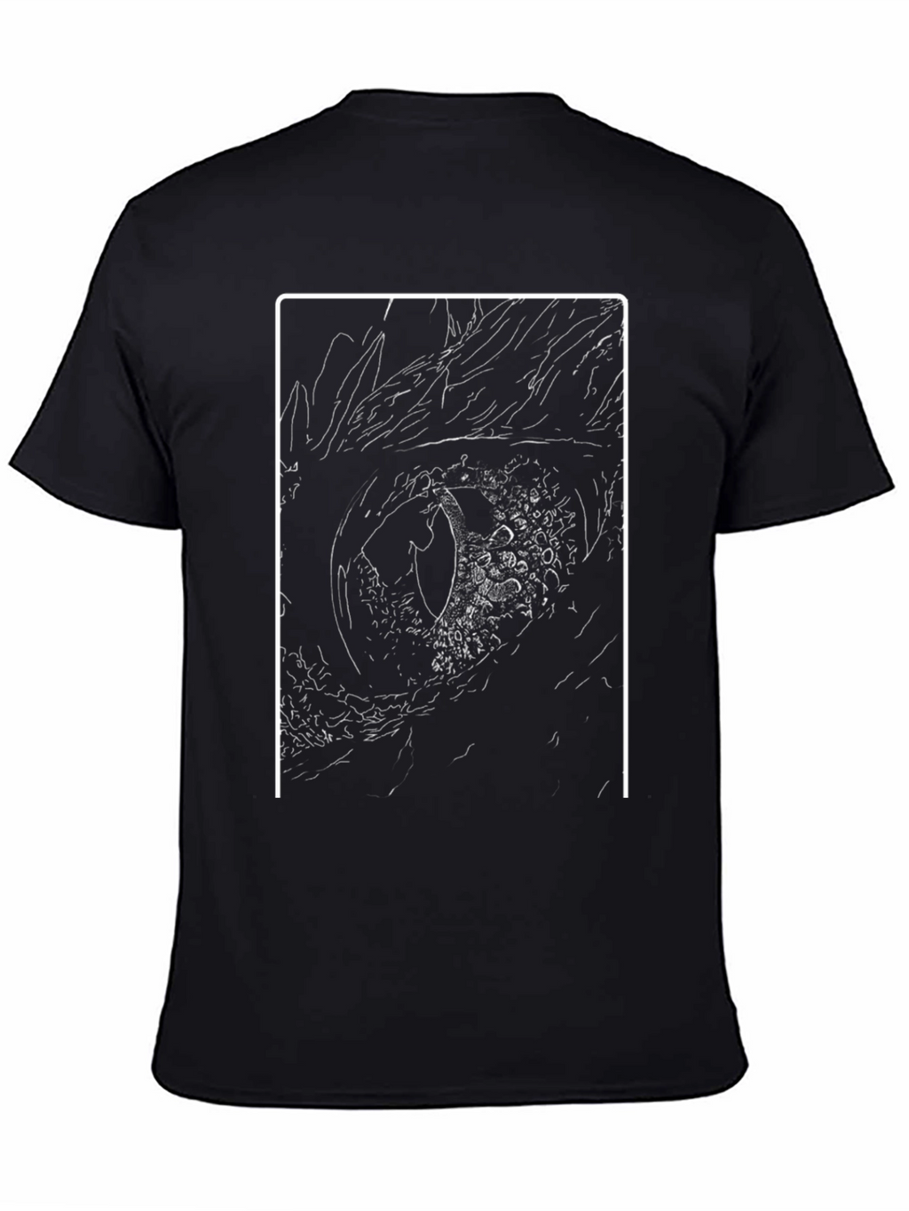 Dragon Eye Graphic Tee - Black Cotton T-Shirt