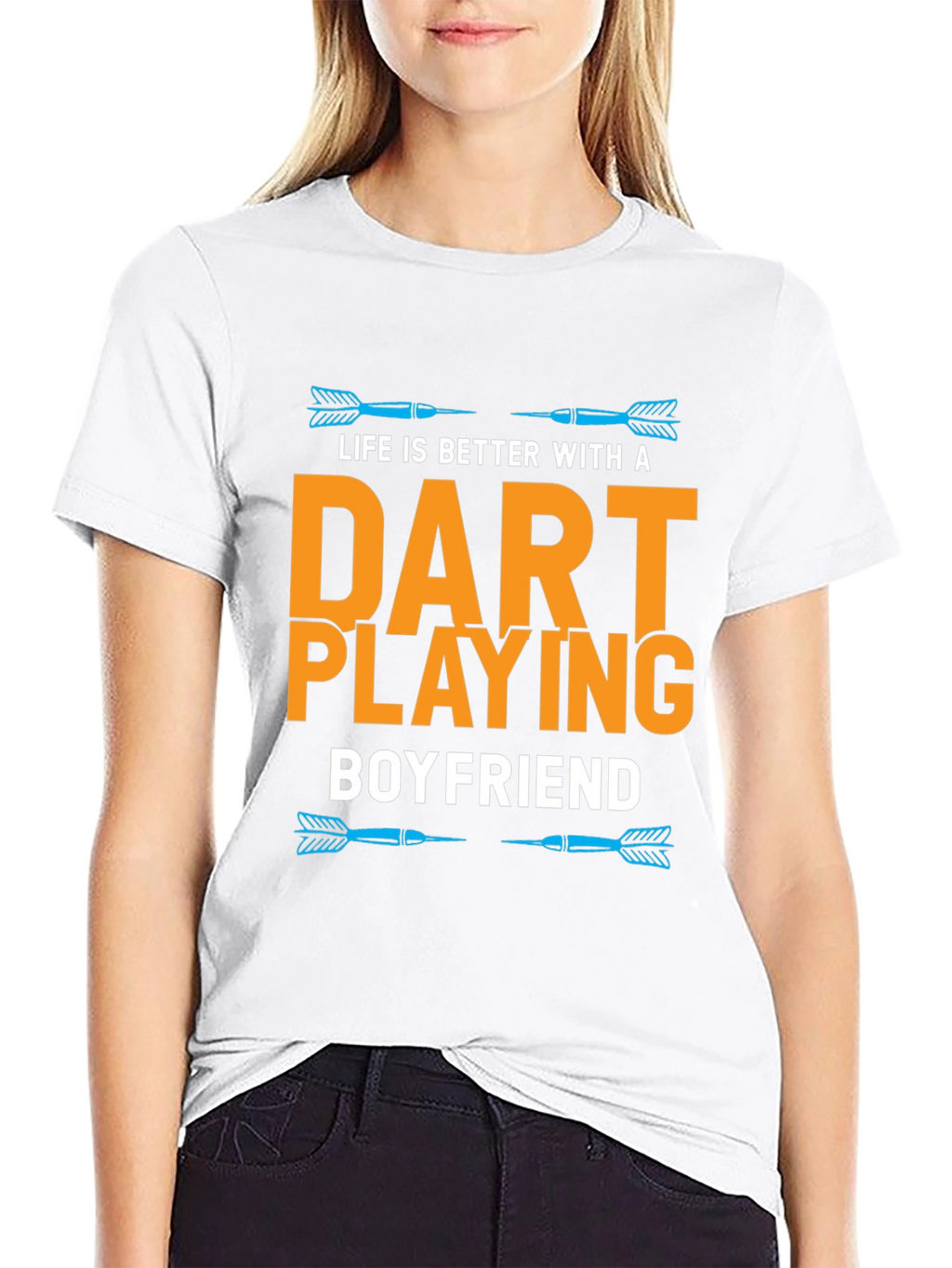 Dart Playing Boyfriend T-Shirt Funny Gift
