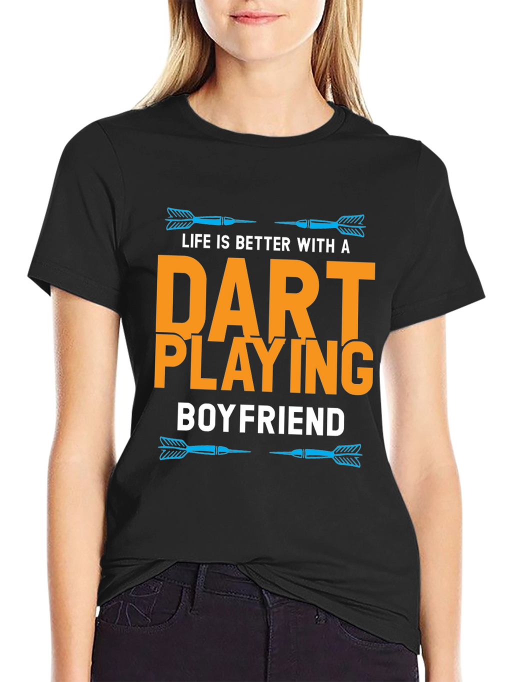 Dart Playing Boyfriend T-Shirt Funny Gift