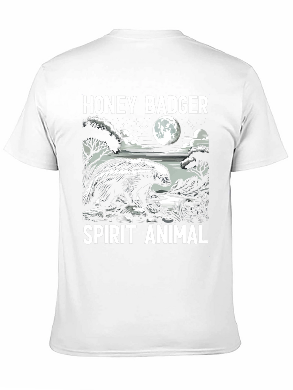 Honey Badger Spirit Animal Graphic T-Shirt