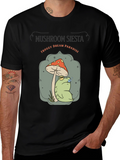 Mushroom Siesta Froggy Dream Paradise Graphic Tee
