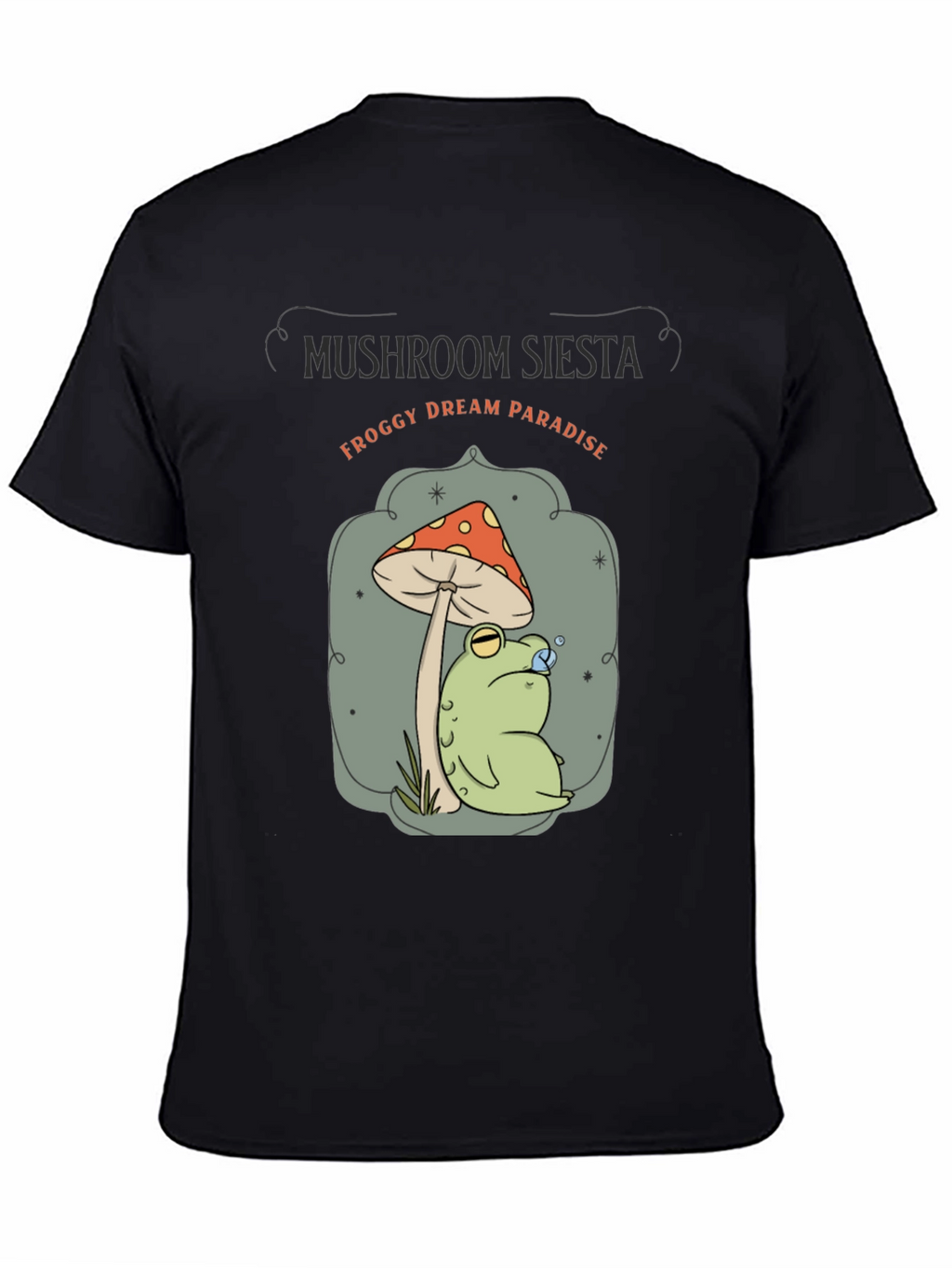 Mushroom Siesta Froggy Dream Paradise Graphic Tee