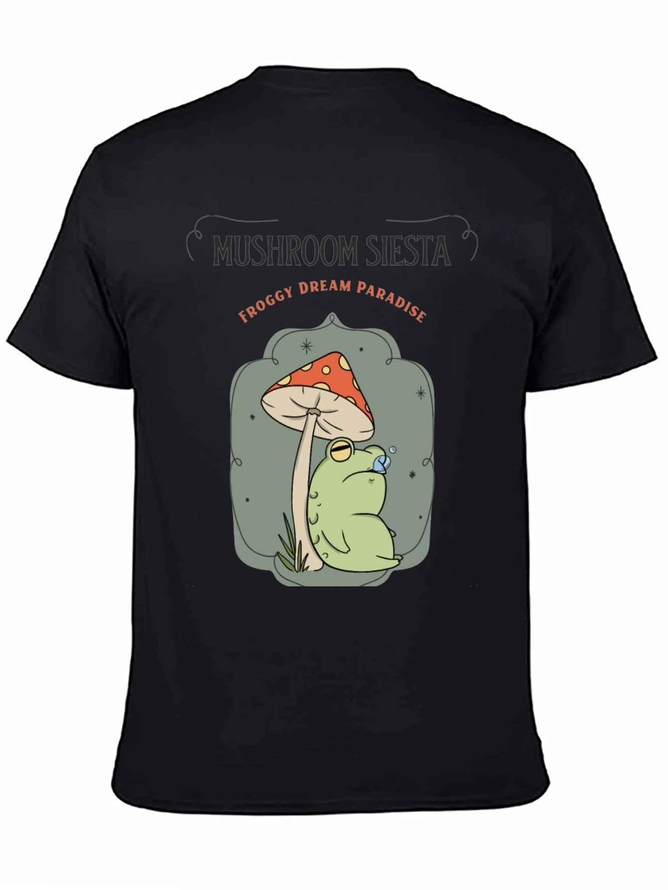 Mushroom Siesta Froggy Dream Paradise Graphic Tee