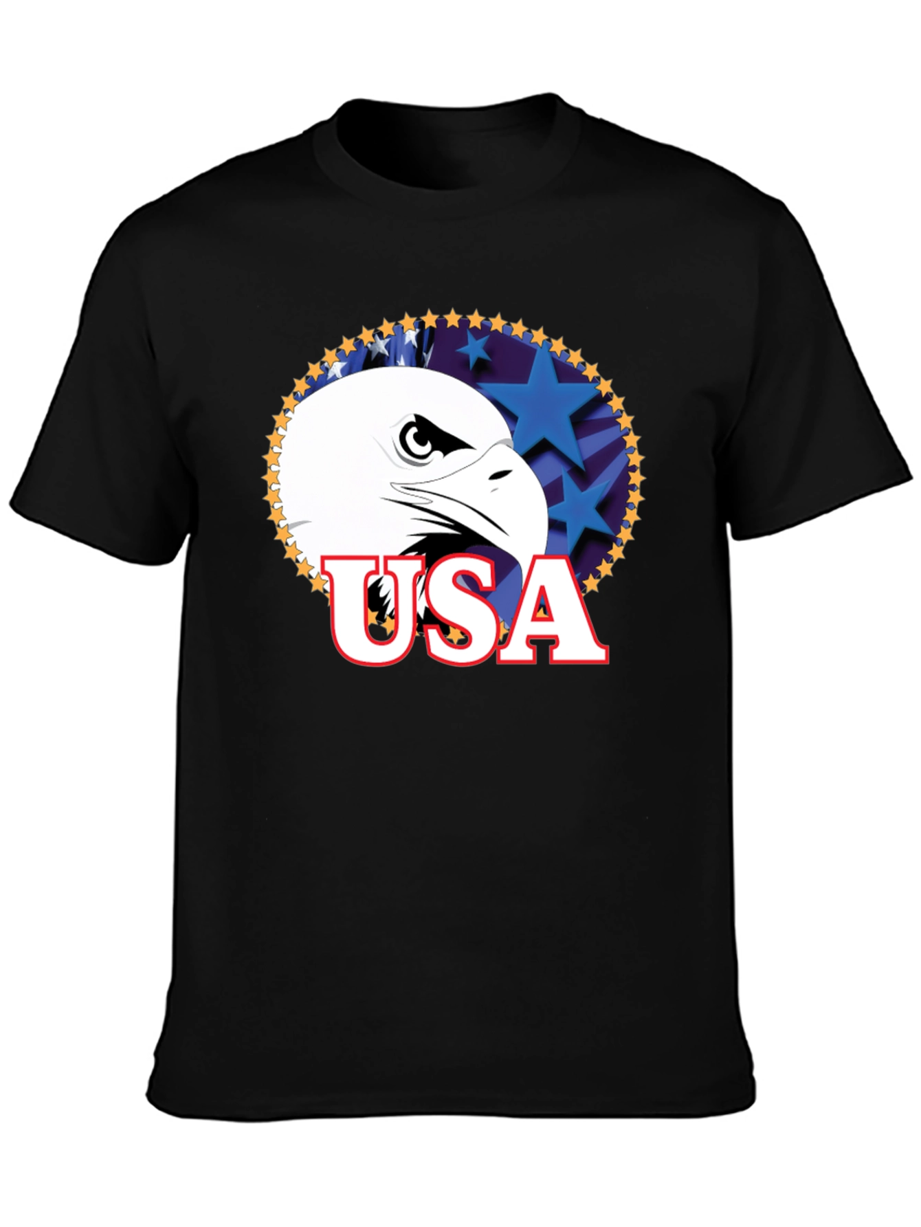 Patriotic USA Eagle Graphic T-Shirt