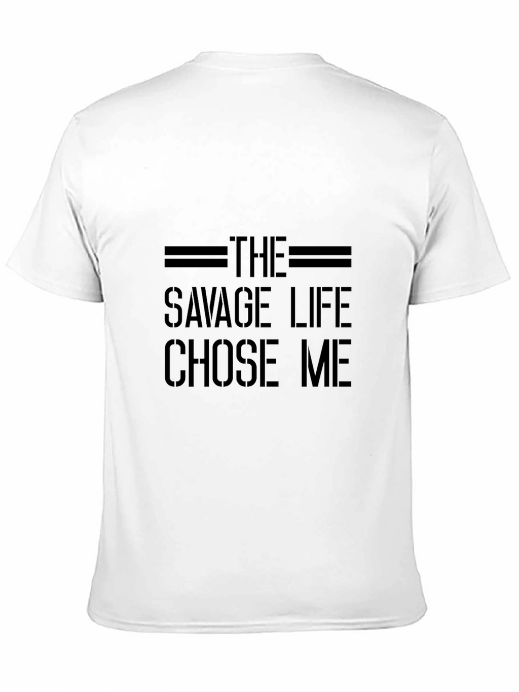 The Savage Life T-Shirt - Black Crew Neck