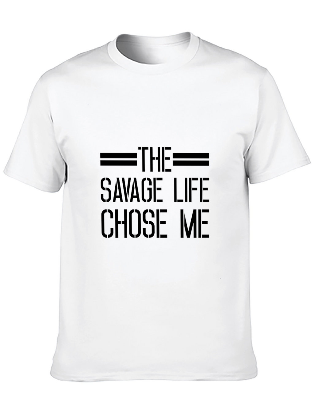 The Savage Life T-Shirt - Black Crew Neck