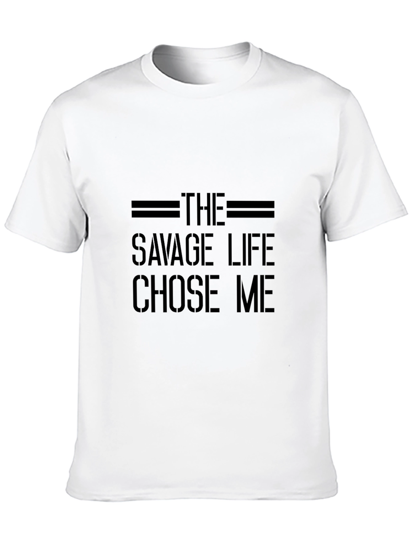 The Savage Life T-Shirt - Black Crew Neck