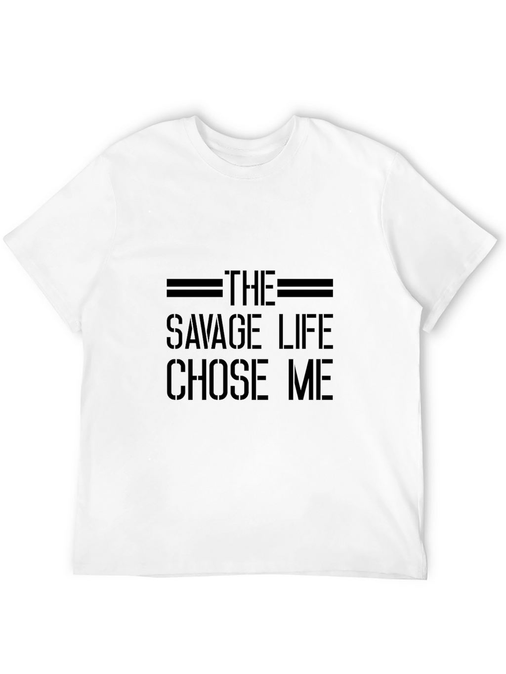 The Savage Life T-Shirt - Black Crew Neck