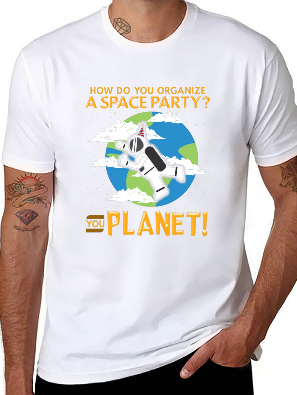 Space Party Pun T-Shirt - You Planet!