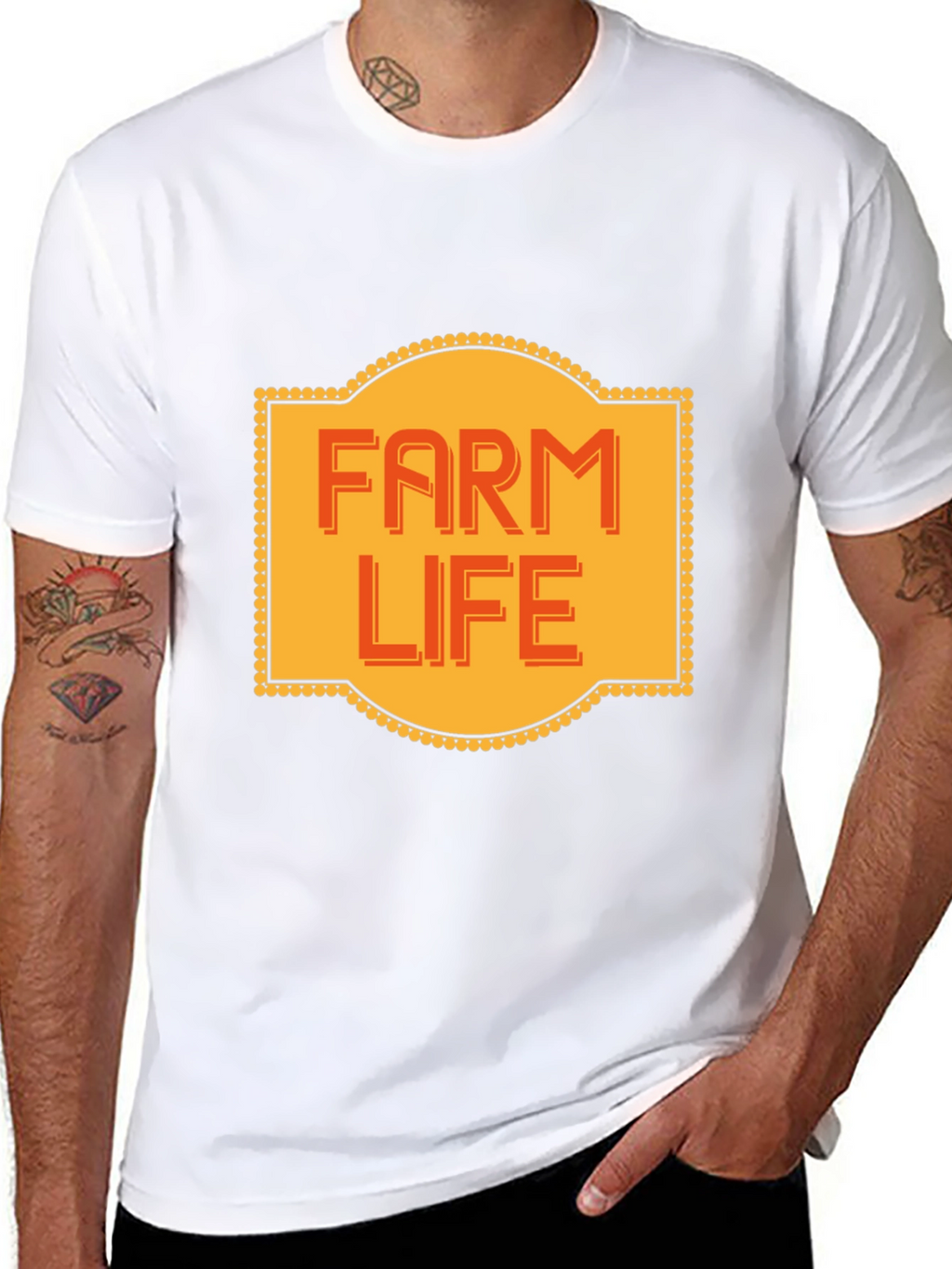 Farm Life Graphic Tee - Soft Cotton Blend Shirt