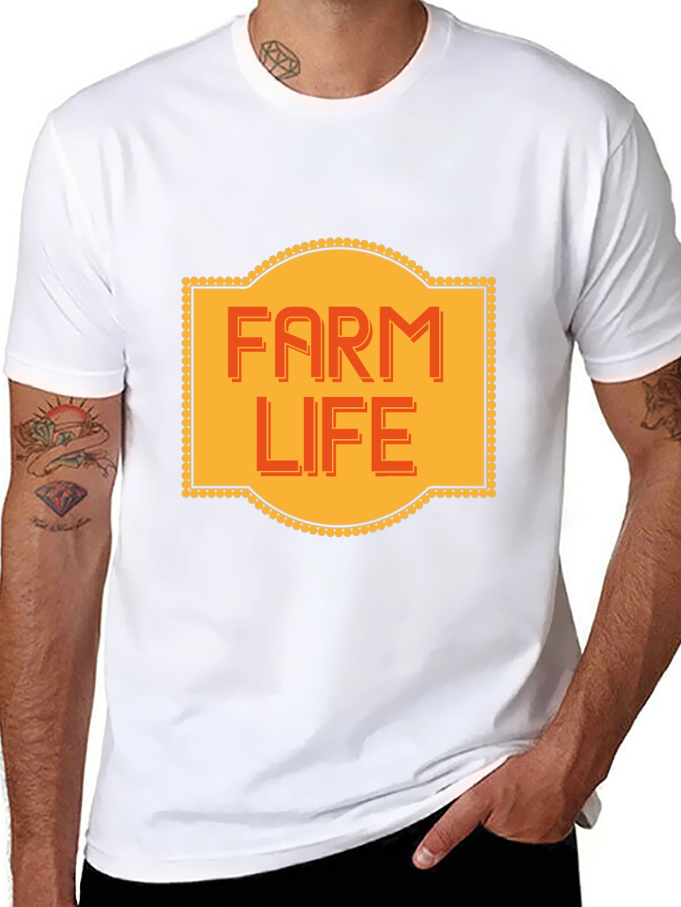 Farm Life Graphic Tee - Soft Cotton Blend Shirt