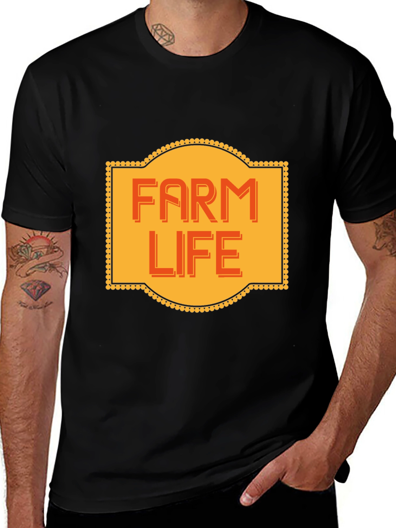 Farm Life Graphic Tee - Soft Cotton Blend Shirt