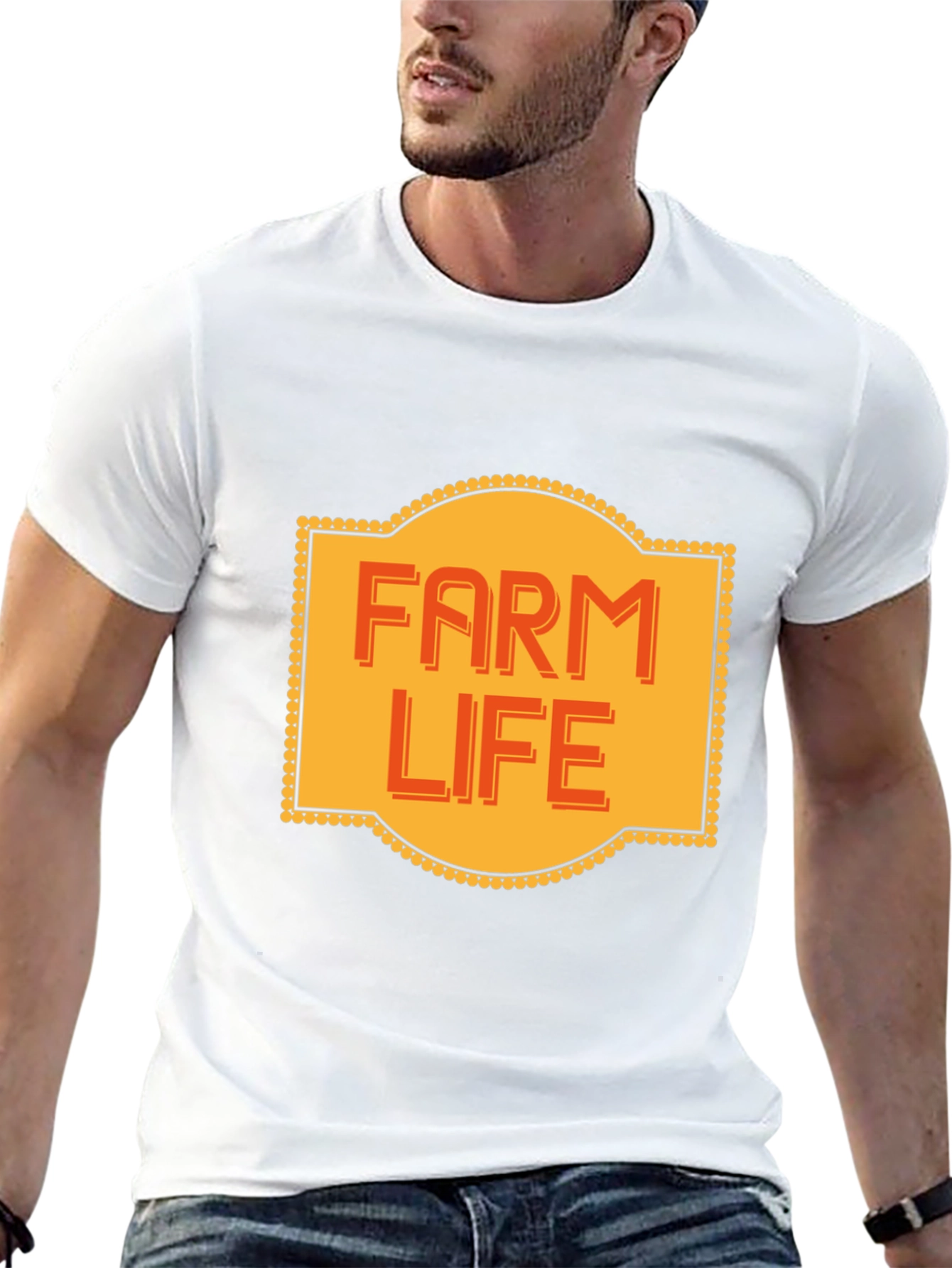 Farm Life Graphic Tee - Soft Cotton Blend Shirt