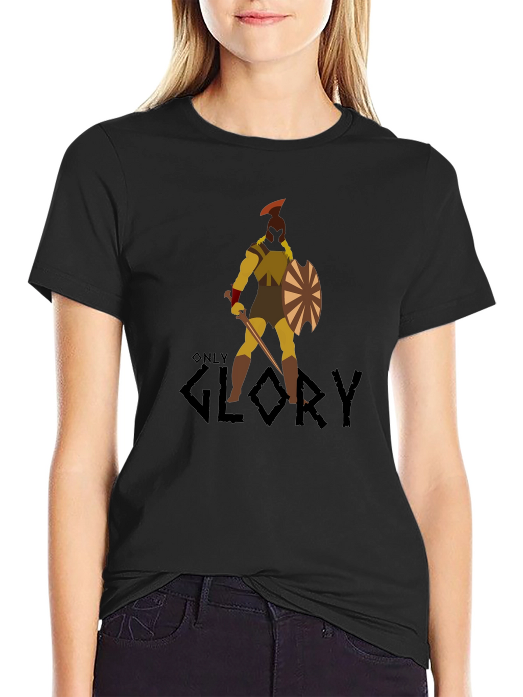 Warrior Graphic Black T-Shirt