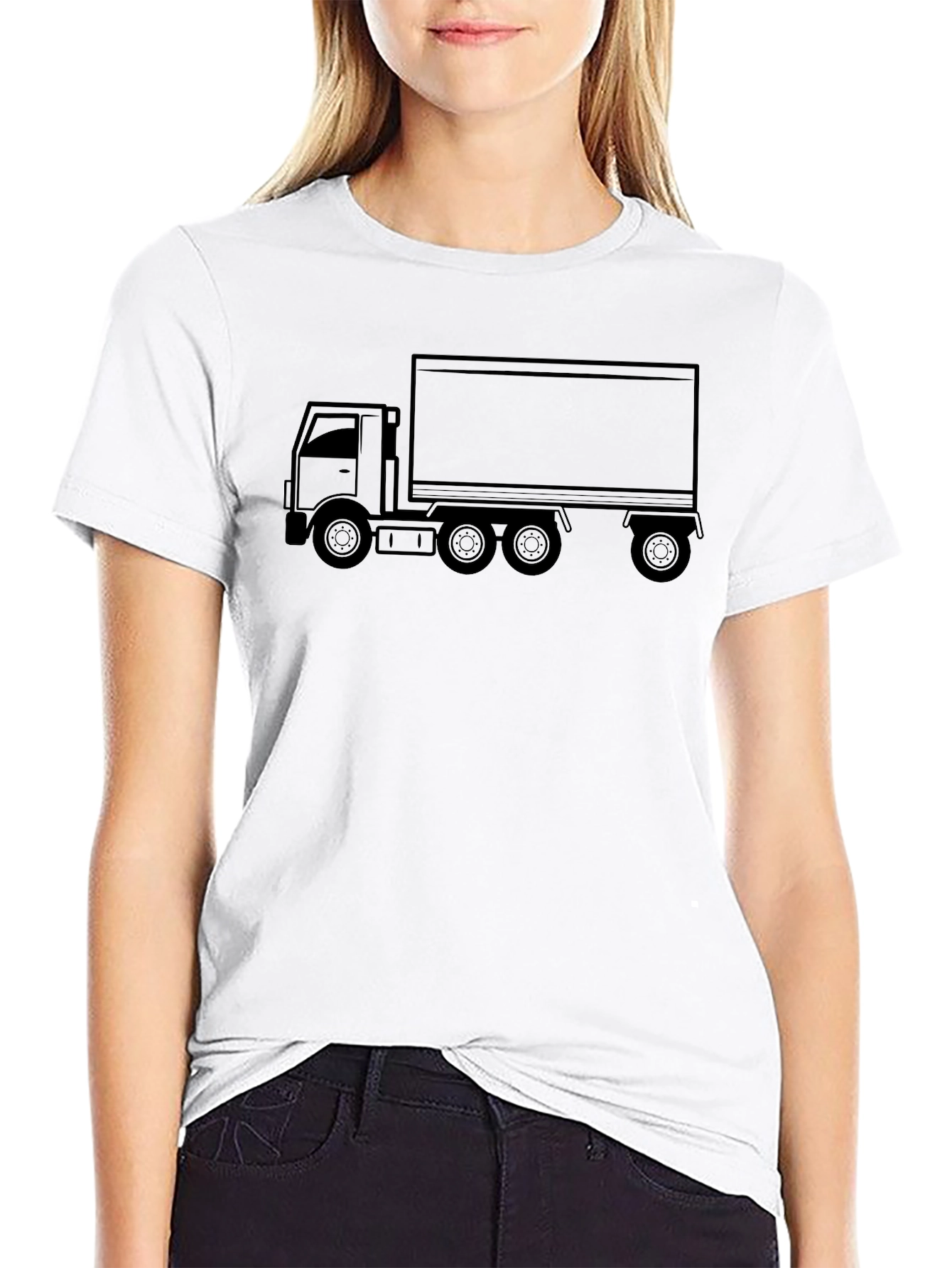 Truck Graphic T-Shirt - Black Classic Fit
