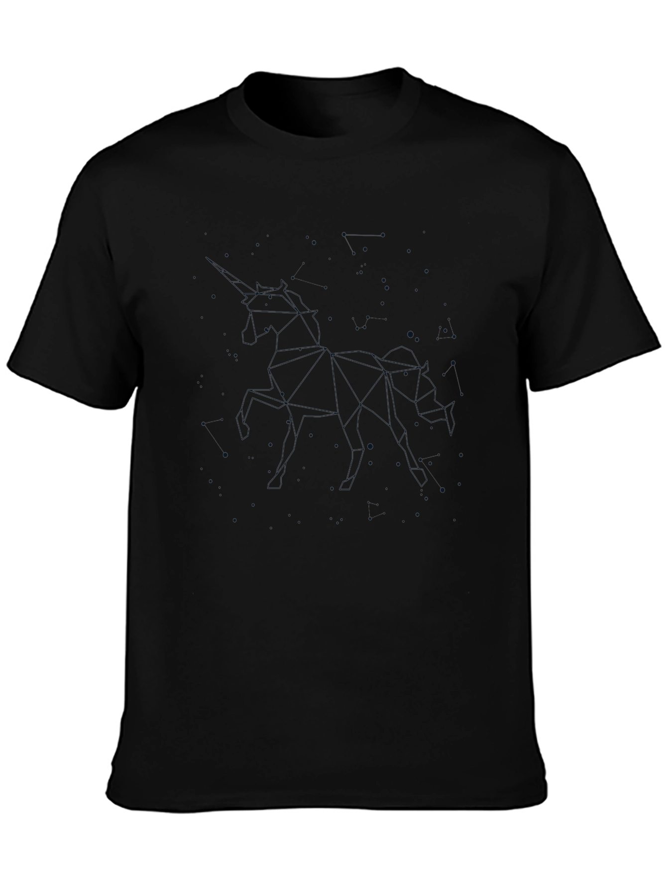 Unicorn Constellation Graphic Tee - Black