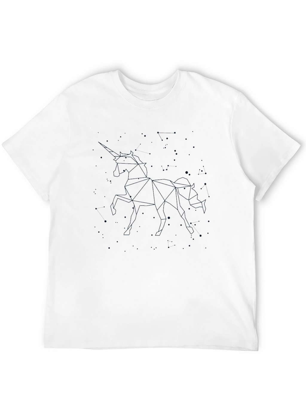 Unicorn Constellation Graphic Tee - Black