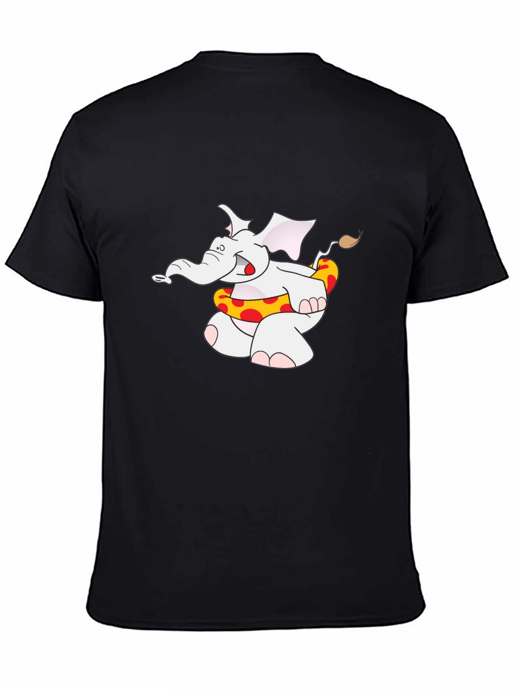 Elephant Summer Fun Black T-Shirt