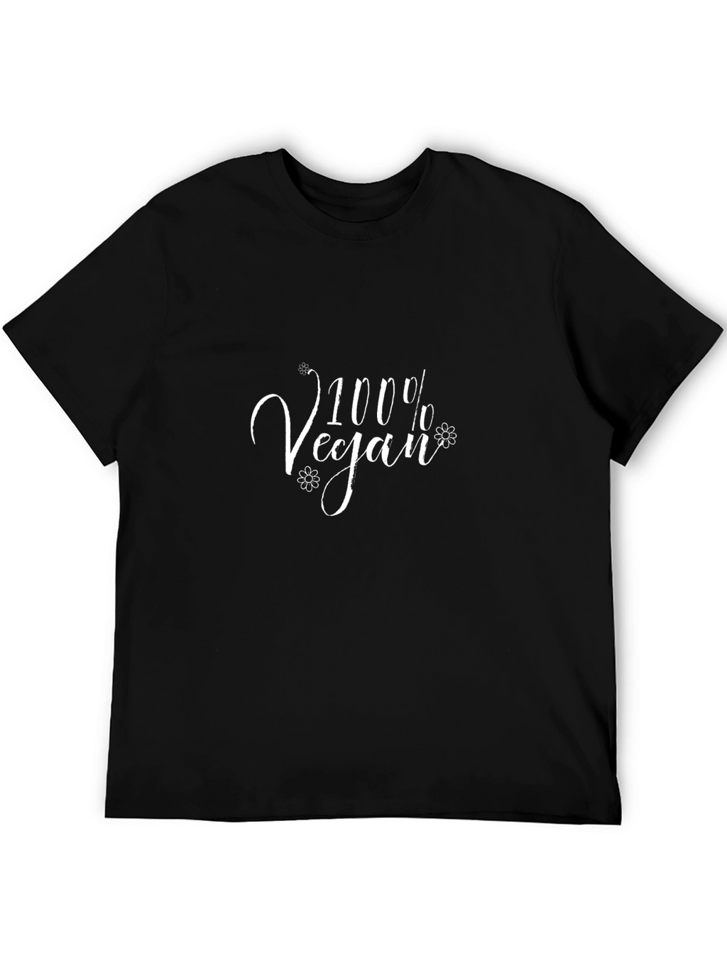 100% Vegan Black T-Shirt
