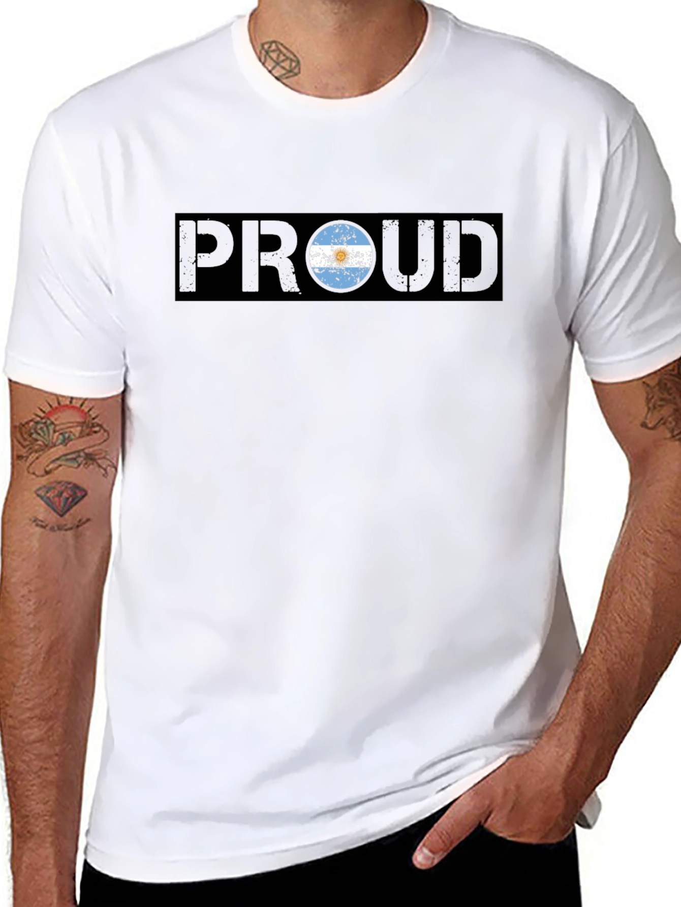 Argentina Proud Graphic T-Shirt - Black