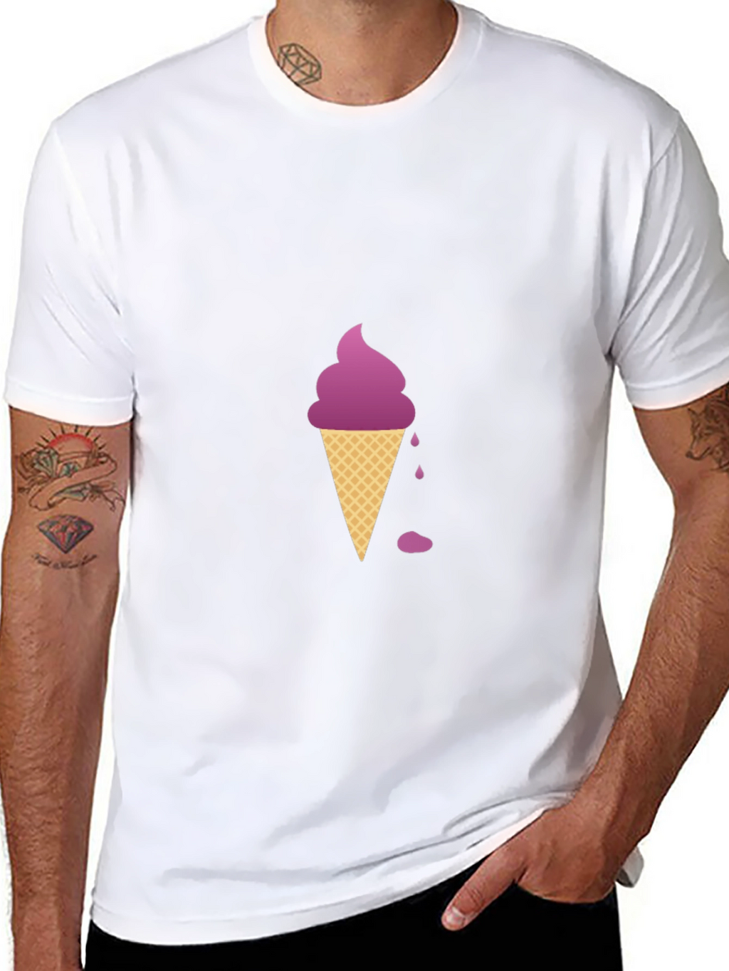 Purple Ice Cream Graphic Tee