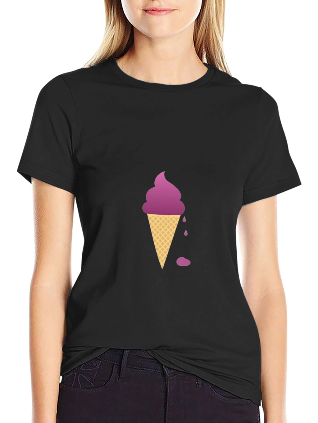 Purple Ice Cream Graphic Tee