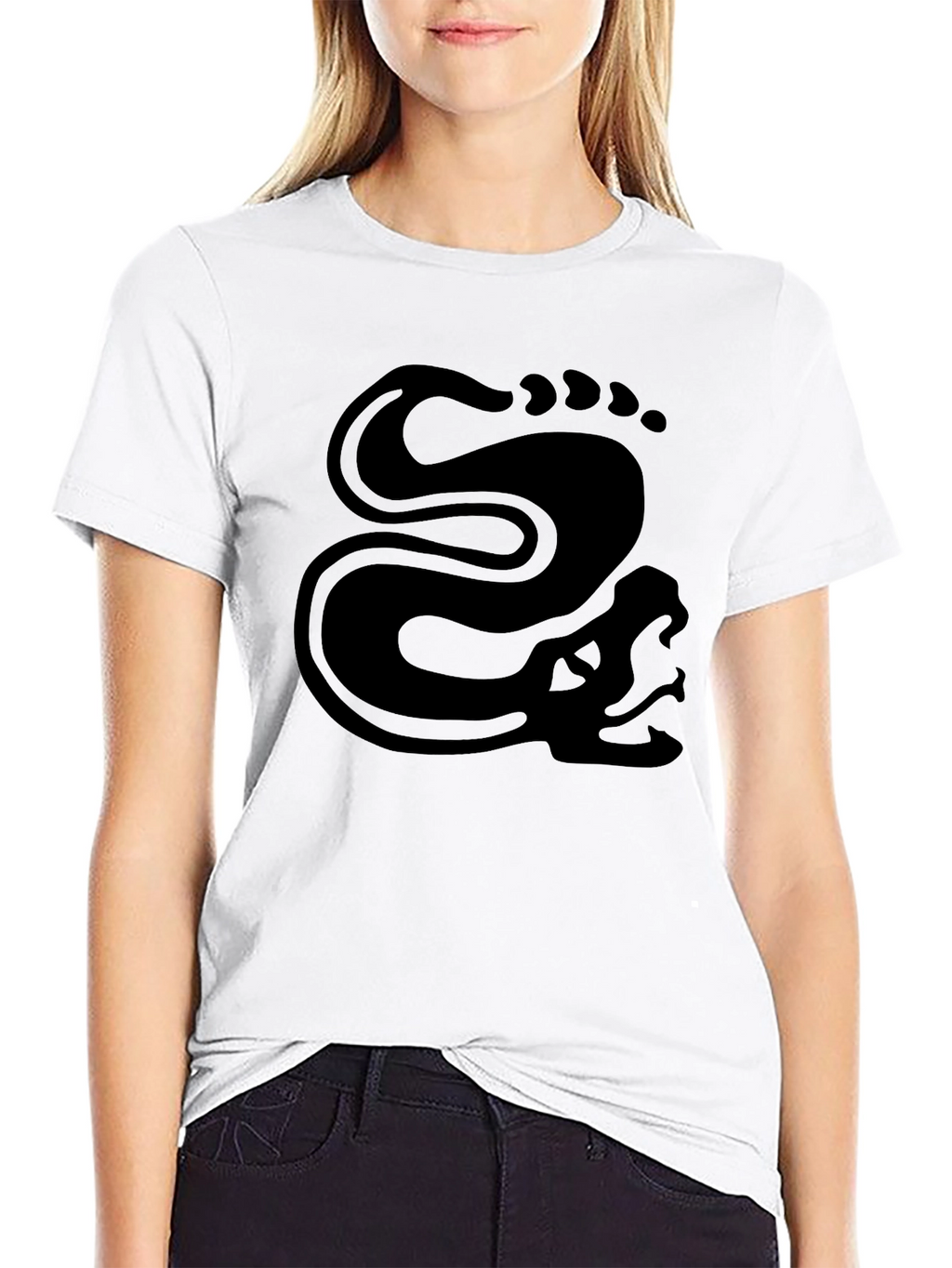 Black Snake Graphic Tee - Mens Stylish Casual Top