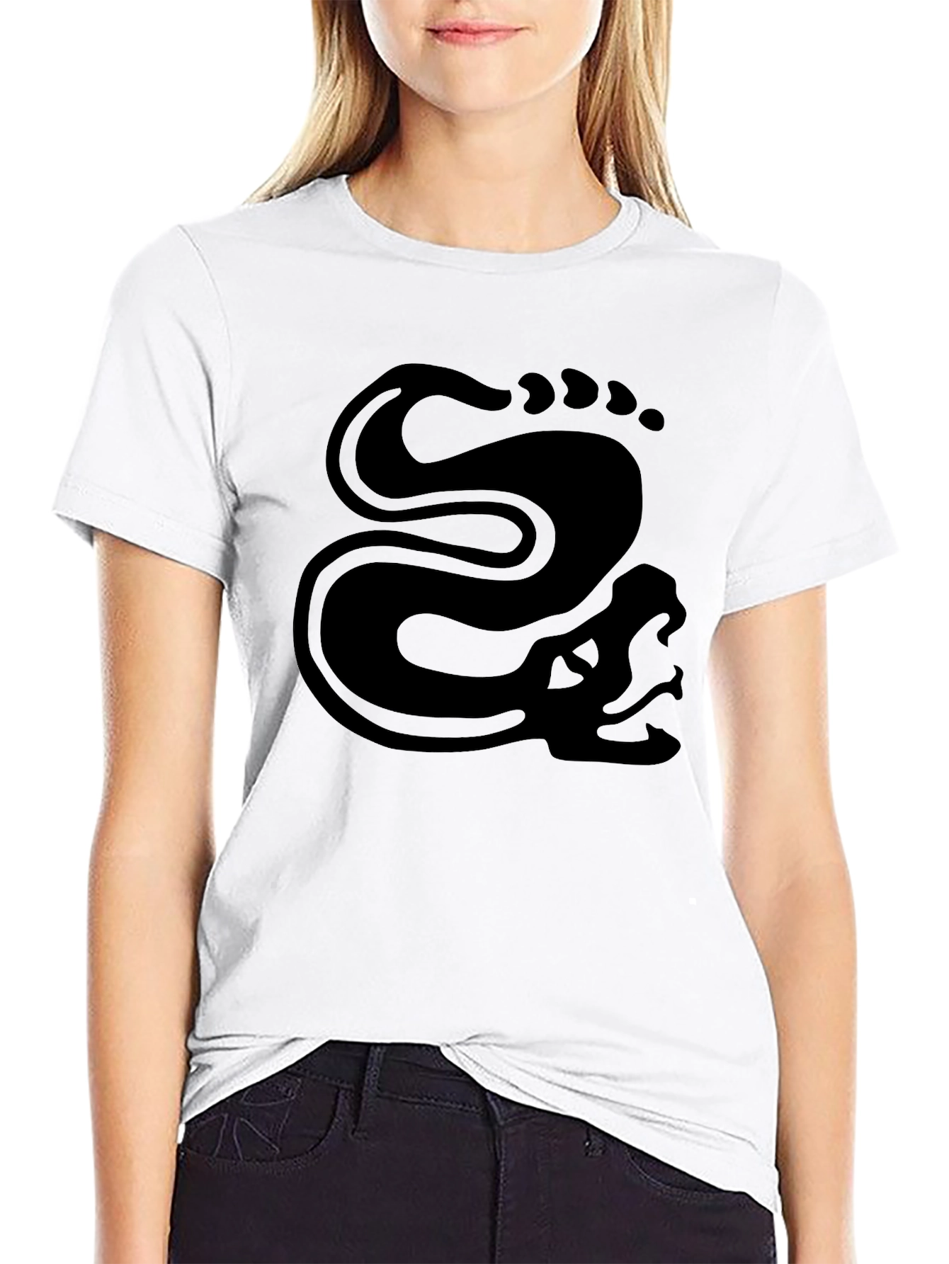 Black Snake Graphic Tee - Mens Stylish Casual Top